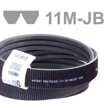 Krachtband Polyflex® meervoudige polyurethaan v-riem profiel 11M/JB